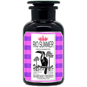 Красный чай Mariage Rio Summer, (банка из темного стекла Miron Violet Glass) 160 гр
