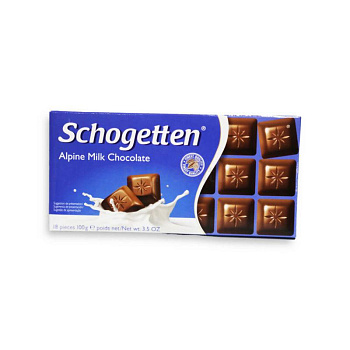 Schogetten Шоколад Alpine Milk 100 гр, 15 шт/уп