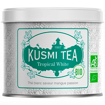 Kusmi tea "Tropical White ", "Тропикал Вайт" (BIO, Organic Tea), банка 100гр