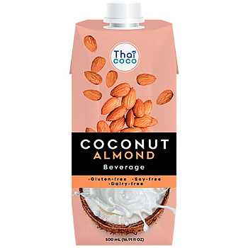 Кокосово - миндальный напиток «Thai Coco» Coconut Almond Prisma, 0.33л
