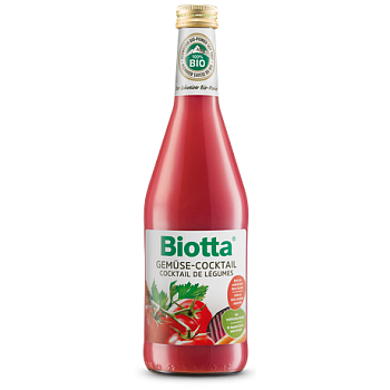 Сок «Biotta» прямого отжима мультиовощной с пряными травами и морской солью  "БИО" 500 мл