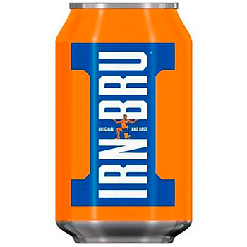 Газированный напиток «Irn Bru» Original, Айрн Брю Ориджинал. 0.33л, банка