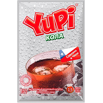 Напиток растворимый Yupi Кола 12 гр, 24 шт/уп