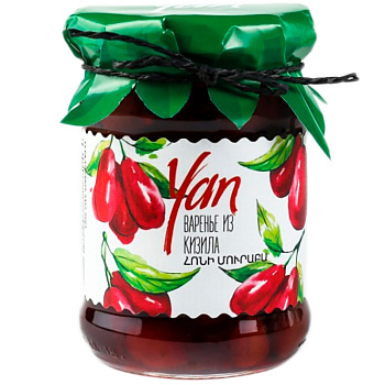 Варенье «Yan», Ян Кизил 0.3л, стекло