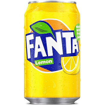 Газированный напиток «Fanta» Lemon, Фанта, лимон 0.33л, ж/б (Дания)