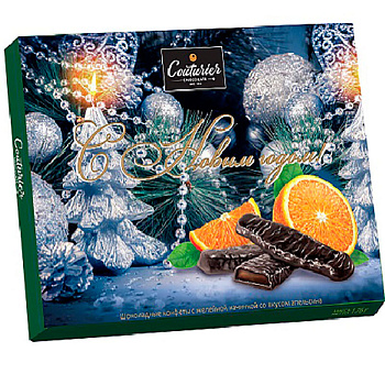 Конфеты «Jelly», Джелли апельсин, (синий подарок) 155гр, коробка