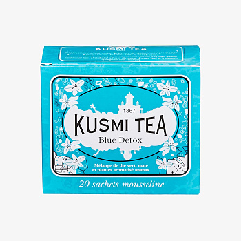 Kusmi tea "Вlue Detox" зеленый чай, саше (2,2гр *20шт) 44гр