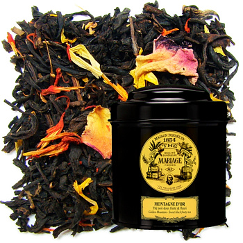 Черный чай Mariage Freres Montagne D'or, Марьяж Фререс Монтайн Дор банка 100 гр