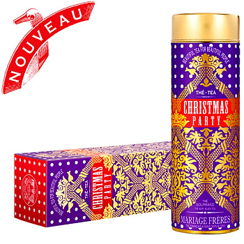 Черный чай Mariage Freres Christmas Party, Марьяж Фререс Кристмас Парти, банка