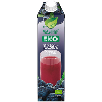 Органический Кисель «Naturens Skafferi» Черничный 1л, tetra pak