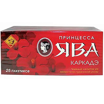 Чай «Принцесса Ява», Каркаде 25 пакетиков