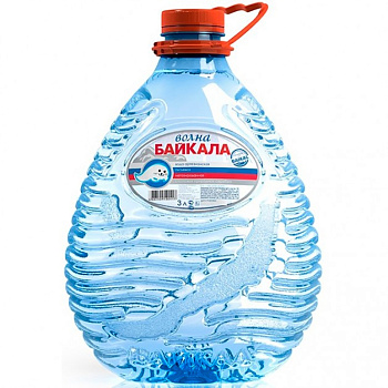 Минеральная вода артезианская «Волна Байкала» 3л, пэт