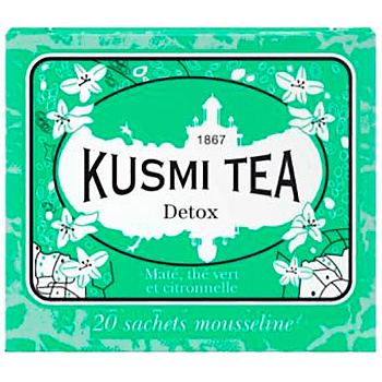 Kusmi tea "Full Detox" зеленый чай, Саше (2,2гр *24шт) 52,8 гр