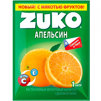 Impulse Сухой сок "ZUKO" Апельсин" 25гр, 12 шт/уп