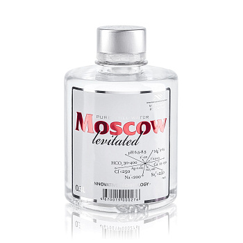 Минеральная вода «Moscow levitated», Московская левитированная вода 0,3 пэт, без газа