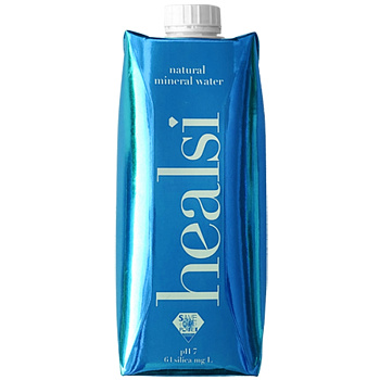 Минеральная природная питьевая вода «Healsi» Turquoise, Бирюзовый 0.25, без газа, (тетрапак)