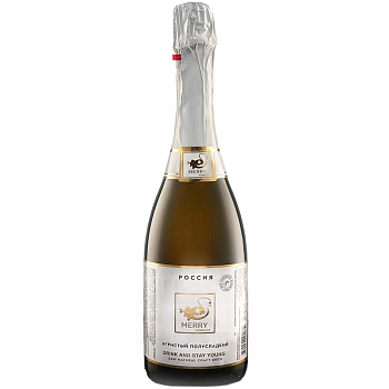 Безалкогольное Шампанское «Merry Kombucha» Игристый Полусладкий 0.75л, стекло