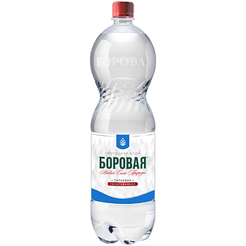 Минеральная природная питьевая вода «Боровая» 1.5л с газом, пэт
