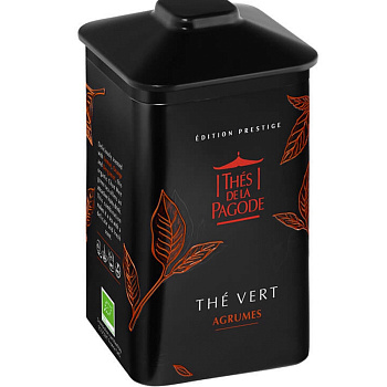 Зеленый чай «Thes De La Pagode» Prestige Carre The Vert Argumes (Bio), банка 100гр