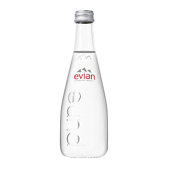 Минеральная вода без газа Evian Эвиан 0,33 стекло