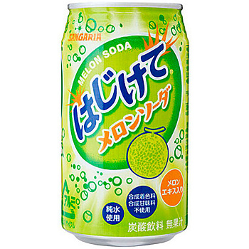 Напиток «Sangaria» Melon Soda, Сангария Дыня, 0.35л, газ, банка