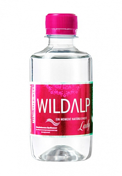 Вода без газа Wildalp Вильдальп 250мл. ПЭТ РОЗОВАЯ БУТЫЛКА