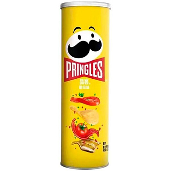 Чипсы «Pringles» Tomato Flavour, Принглс Томат 110г, банка