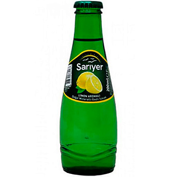 Минеральная вода «Sariyer» Lemon, Сариер Лимон. 0.2л, стекло