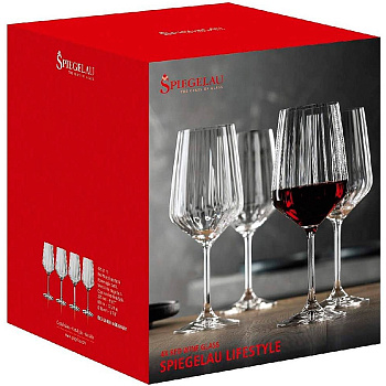 Набор бокалов «Spiegelau» Lifestyle Red wine / Шпигелау Красное вино (4шт x 630мл)