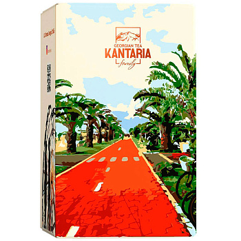 Черный крупнолистовой чай «Kantaria», Кантария Батуми с фейхоа, 50гр. коробка