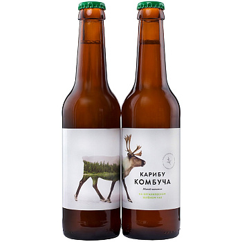 Комбуча «Karibu» на органическом зеленом чае, 0.33л, стекло