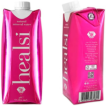 Минеральная природная питьевая вода «Healsi» Fuchsia, Фуксия 0.5л, без газа, (тетрапак)
