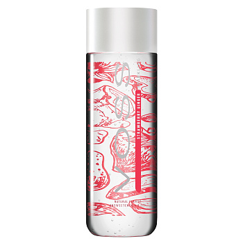 Вода питьевая Артезианская VOSS ВОСС Strawberry Ginger, c ароматом клубники и имбиря, 0.330л. пэт, с газом