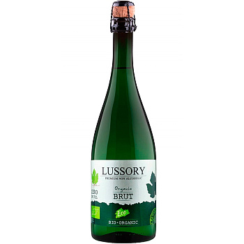 Безалкогольное вино Lussory Premium White Sparkling Brut Bio (Испания), 750 мл