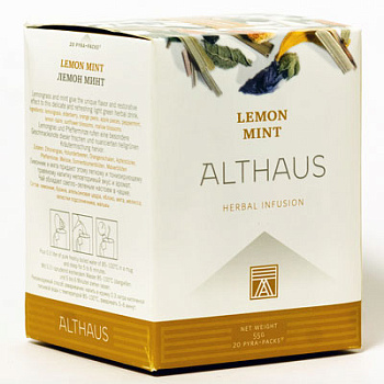 Чай Альтхаус Лемон Минт Lemon Mint Pyra-Pack 15 шт. Чай Альтхаус Лемон Минт Lemon Mint Pyra-Pack 15 шт.