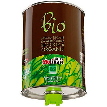 Кофе Molinari Bio Organic 100%, Био Органик, Зерно, 3кг.