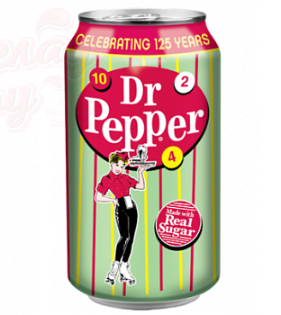 Dr. Pepper Real Sugar (Доктор Пеппер) 0.355 ж