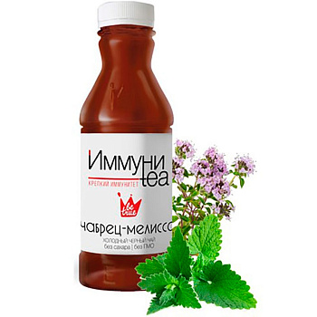 Холодный Черный чай иммуни-tea «Be True» Чабрец, Мелисса, 475мл, пластик