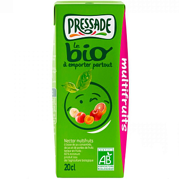 Нектар фруктовый Pressade Мультифруктовый "Multifruits BIO" 0.2, тетрапак