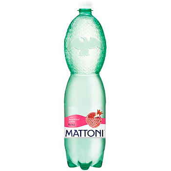 Минеральная вода «Mattoni Pomegranate» Маттони Гранат 1,5л с газом (ПЭТ)