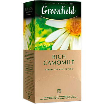 Чай «Greenfield» Rich Camomile, Рич Камомайл 25 пакетиков