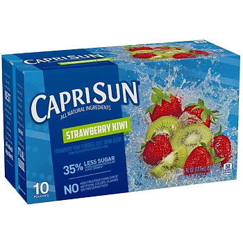 Напиток сокосодержащий «Capri Sun» Strawberry, Kiwi, Клубника, Киви, 0.177л, пакет