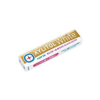 Жевательная резинка "Xylitol White Shinemint" Сияющая мята с эффектом отбеливания, 21гр