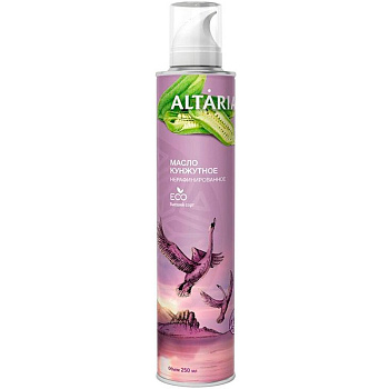 Масло «Altaria» Кунжутное фасованное  в аэрозольный баллон нерафинированное, 0,25л