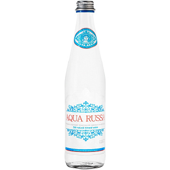 Минеральная вода Aqua Russa, Аква Русса 0,5 л, без газа, стекло