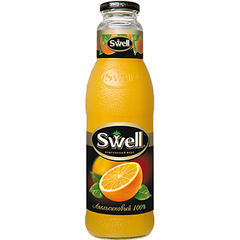 Сок Swell, Свелл Апельсиновый 0,75л, стекло