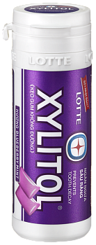 Жев. рез. Xylitol Blueberry Mint, со вкусом голубики и мяты, мини банка, 26,1 гр
