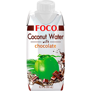 Кокосовая вода с шоколадом "FOCO" 330 мл