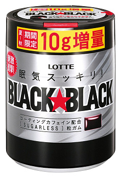 Жев. рез. "Black Black Gum Bottle" Бодрящая свежесть, банка 150гр