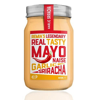 Р4 Майонез «Remia» Mayonaise Sriracha, Ремиа Майонез Шрирача с чесноком и перцем чили 220мл, стекло